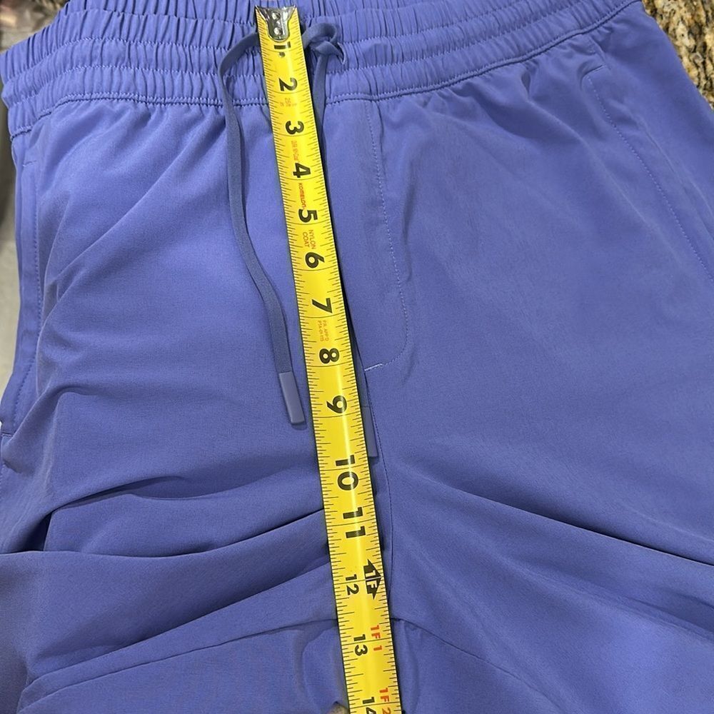 Athleta Arrival Pant Dark Adonis Blue Drawstring Relax Hiking Size 12 - Picture 12 of 12